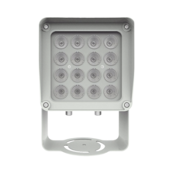 Lampara IR de Luz Continua / 16 Lámparas LED / Distancia Efectiva 16 a 25 metros / Cobertura 40° / Exterior IP66