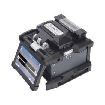 Fusionadora de Fibra Óptica / Alineación por Núcleo / 6 Motores / 5 s por Empalme / 360 Empalmes por Carga / GPS con SIM / 4G y Nube / Pantalla Táctil 5"