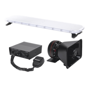 Kit de Señalización para Unidades de Seguridad / Barra LED 132 Unidades G3 HyperLux / Sirena 100W 7 Tonos / Bocina Uso Rudo 8 Ohms / IP65 / Controlador 45 Patrones / 116.84 cm (3.83 ft) de Largo
