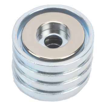 Kit de Montaje Magnético / Fuerza 26 lb (11.8 kg) / Copa 23.8 mm / Sin Taladrar / Compatible Enclosures Metálicos