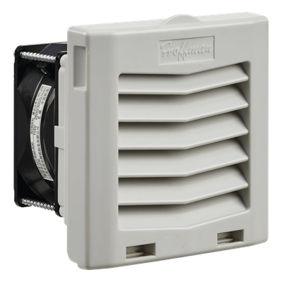 Ventilador con Filtro de Montaje Lateral / 21 CFM (36 m³/h) / 115 Vca / Click-Fit / Rejilla con Bisagra / 4"