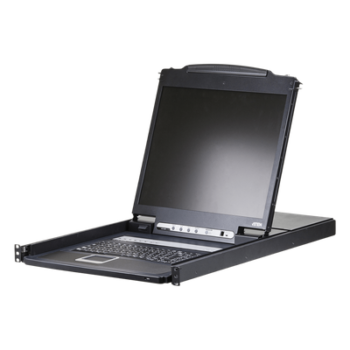 Conmutador KVM LCD / 19' LED / 8 Puertos / VGA / USB y PS/2 / 1280x1024 a 75 Hz / Control en Cascada hasta 128 Ordenadores