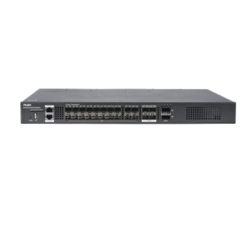 Switch de Distribución de Fibra / 23 Tbps / 20 Puertos SFP+ 10G / 4 Puertos SFP28 25G / 2 Puertos QSFP+ 40G / Modular