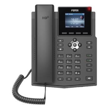 Teléfono IP / 4 Líneas SIP / Pantalla LCD Color 2.4 pulgadas / Audio HD G.722 y Opus / Conferencia 3 Vías / PoE 802.3af / OpenVPN / Soporte EHS