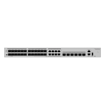 Switch Core Capa 3 / 24 Puertos 1GE SFP / 8 Puertos Combo 10/100/1000 Mbps / 4 Puertos 10GE SFP+ Uplink / 2 Puertos 10GE SFP+ Stack / 176 Gbps / 132 Mpps
