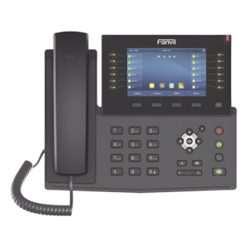 Teléfono IP Empresarial / 20 Líneas SIP / Pantalla Táctil 5' / 60 Teclas DSS / Bluetooth / PoE 802.3af / Dual Gigabit / Video H.264