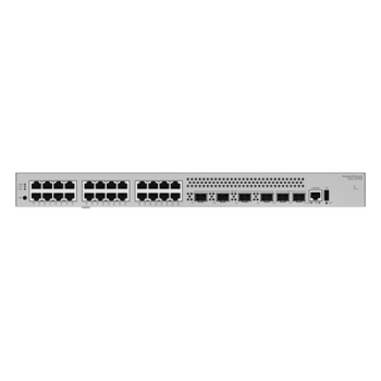 Switch Core Capa 3 / 24 Puertos Gigabit / 4 Uplink 10GE SFP+ / 2 Stack 10GE SFP+ / Ruteo Dinámico / iStack / Administración Nube