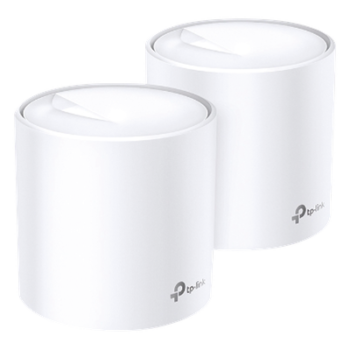 Sistema Mesh Wi-Fi 6 / AX1800 Mbps / 4 Flujos Simultáneos / 2 Puertos Gigabit WAN/LAN Auto-Detección / 2 Antenas Internas / Administración App Móvil