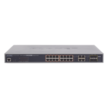 Switch administrable L2 / 16 puertos Gigabit Ultra PoE 60W / 4 puertos Combo TP/SFP / Presupuesto PoE 400W / Dual Stack IPv6/IPv4