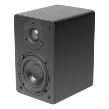 Altavoz de Estantería / Woofer 4'' / Tweeter 1'' Aluminio / 40 W / 8 Ohms / 89 dB / Negro Mate