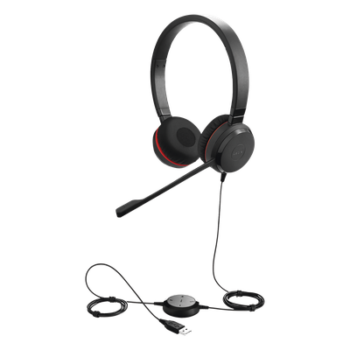 Auricular Profesional UC / Conectividad Dual USB y 3.5 mm / Micrófono con Cancelación de Ruido / Controlador en Cable con LED / Plug and Play