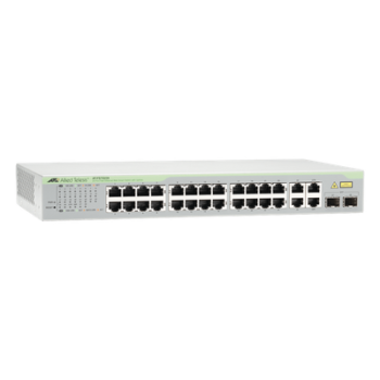 Switch WebSmart / 24x FE 10/100 Mbps / 2x GE 10/100/1000 Mbps / 2x SFP Gigabit Combo / 12.8 Gbps Switching Fabric
