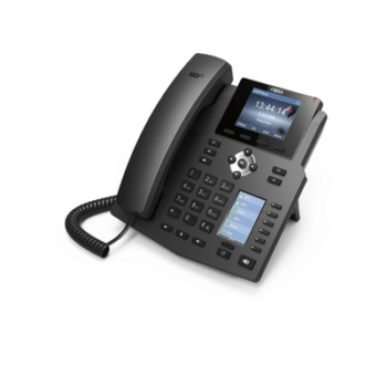 Teléfono IP Empresarial / 4 Líneas SIP / 2 Pantallas LCD / 6 Teclas BLF/DSS / Puertos Gigabit / PoE / Conferencia 3 Vías