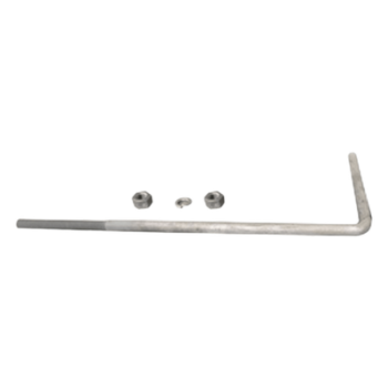 Ancla en L / 3/4' / 62 x 22 cm / Galvanizado por Inmersión en Caliente / 1 Pieza