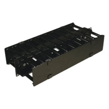 Organizador de Cable Horizontal / Doble Profundidad 6in (152mm) / Rack 19in / 2UR / Alta Densidad