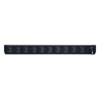 PDU Básico Para Distribución de Energía, Con 10 Tomas NEMA 5-15R Traseras, 1UR, 15 Amp, 120 Vca