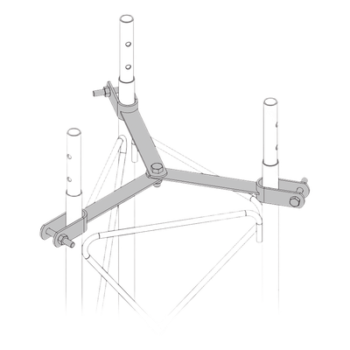 Brida de Sujeción para Retenida / Acero Galvanizado en Caliente / Compatible STZ90G / Norma NMX-H-004