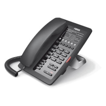Teléfono IP para Hotelería / 6 Teclas Programables Hotline / PoE 802.3af / 2 Puertos Ethernet 10/100 Mbps / VxWorks / Sin Pantalla