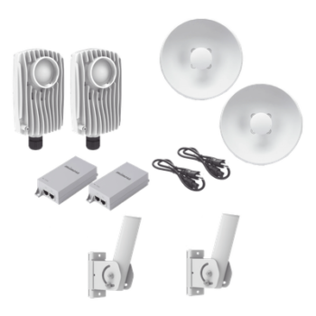 Kit de radios inalámbricos / 1.75 Gbps PtMP / 5.1-6.4 GHz / 25 dBi / IP67 / 492 pies de alcance