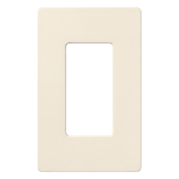 Placa de Pared / 1 Espacio / Sin Tornillos / Acabado Satinado / 75 x 119 mm (2.94 x 4.69 in) / Diseño Delgado 7.6 mm