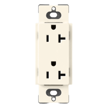 Contacto Dúplex de Pared / 20 A / 125 V / Terminales Laterales o Push-In / Acabado Satin Colors / Sin Tamper-Resistant
