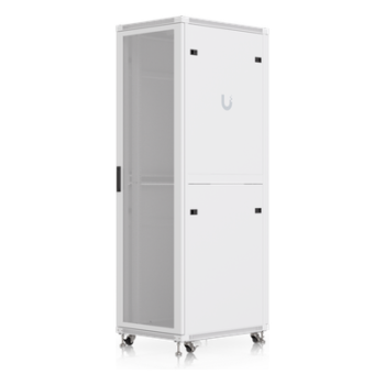 Gabinete Rack de Piso / 42U / 600 × 800 mm (23.6 x 31.5') / Carga 800 kg (1,763.7 lb) / Puerta Perforada / Ventiladores Integrados / Ruedas con Seguro