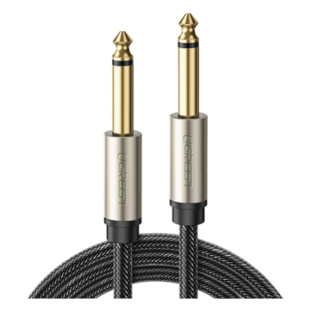 Cable de Audio Mono / 6.35 mm (1/4") Macho a Macho / 10 m (32.8 ft) / Núcleo de Cobre / Triple Blindaje / Nylon Trenzado