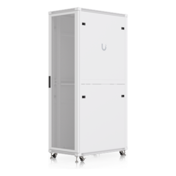Gabinete de Rack 42U / Acero SPCC / Carga 800 kg (1763.7 lb) Estática / Profundidad Ajustable / Puertas Perforadas / Ruedas con Seguro
