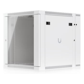 Gabinete Rack 12U / 600x703 mm / Puerta Vidrio Templado / Puerta Trasera Abatible / Paneles Laterales con Llave / Acero SPCC 1.2 mm
