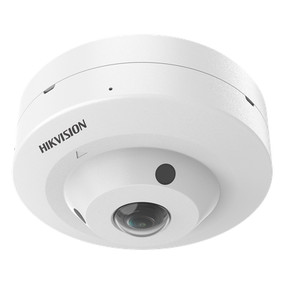 Cámara Fisheye TurboHD / 3K 2960x1665 / Lente 1.8 mm / 180° FOV / Audio y Micrófono / Luz Dual IR y Blanca 10 m (32.8 ft) / IP67 / IK08