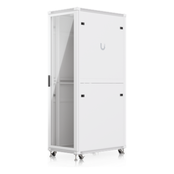 Gabinete Rack de Piso / 42U / 600 x 1000 mm (23.6 x 39.4') / Carga 800 kg (1763.7 lb) / Ventiladores con Sensor Térmico / Puerta Vidrio Templado / Ruedas Bloqueables