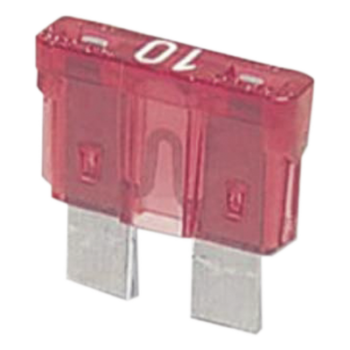 Fusible Automotriz / 10A / 32V DC / 19 x 8.7 mm / Tipo Clavija