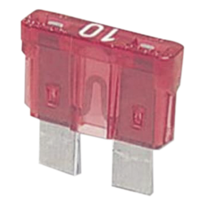Fusible Automotriz / 10A / 32V DC / 19 x 8.7 mm / Tipo Clavija