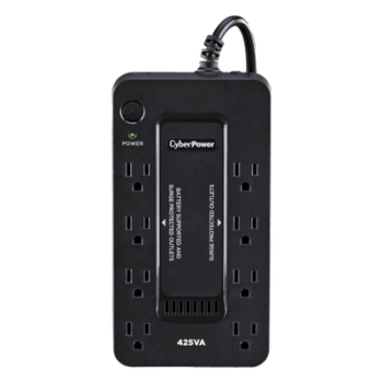 UPS de 425 VA/255 W, Topología Standby, Entrada 120 Vca NEMA 5-15P, Tipo Gabinete Compacto, Con 8 Tomas NEMA 5-15R
