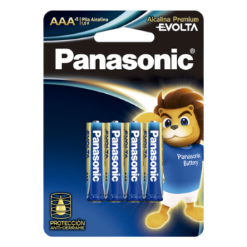 Batería Alcalina AAA / 1.5V / Zinc-Manganeso / No Recargable / Paquete 4 Unidades / -20°C a 55°C / 11 g