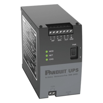 UPS Industrial de 100 Watts, 24 Vcd de Entrada, Instalación en Riel DIN Estándar de 35mm, Temperatura de operación de -40 a 60 ºC