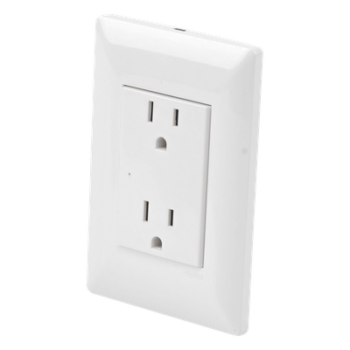 Contacto Inteligente de Pared Doble 120, 15A, con Supresor de Picos Tipo A.