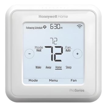 Termostato inteligente Wi-Fi programable para sistemas de hasta 2H/1C bomba de calor o 2H/2C convencional, serie T6 Pro