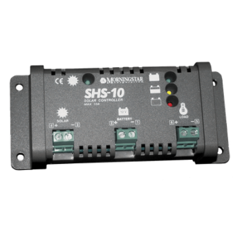 Controlador de Carga Solar PWM 10 A / 12 VCC / Desconexión Automática / IP22 / Protección Integral / Bajo Consumo 8 mA