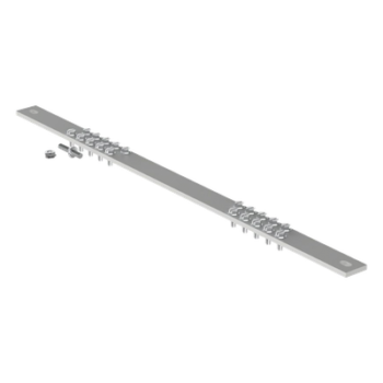 Barra de Conexión a Tierra, Para Rack de 19", Con 20 Orificios Para Conexión Rápida de Equipos, Incluye 20 Tornillos # 12-24 x 1/2" Instalados