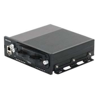 NVR Móvil Vehicular de 8 Canales / 4 PoE + 4 vía Switch / 2 Megapixel / H.265 / GPS + Sensor G / 2 Bahías HDD / RJ45 / Aluminio Industrial