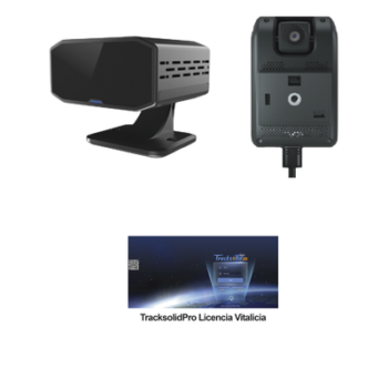 KIT Dashcam con sistema de control ADAS (asistencia de manejo) y Camara DMS con IA (JC170) / Multiples alarmas /Comunicación dos vías / ideal para flotas vehiculares / Facil instalacio / Incluye licencia vitalicia plataforma TrackSolidPro