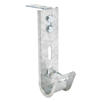 Soporte (Gancho) tipo J-Hook, hasta 7 cables Cat6, ideal para soportar cableado en los espacios de manipulación al aire, Para instalación en interior