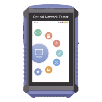 Mini OTDR Touch para Pruebas en Enlaces Fibra Óptica Activos (Prueba de Fibra Viva) / Longitud de Onda en 1625nm / Integra Función OPM / Integra Función VFL 5mW / Mapeo de Cables RJ45 / Recargable / Distancia de Prueba hasta 100 Kilómetros (328084 pie