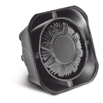 Bocina Compacta de Uso Rudo, 100 Watts de Potencia, Ideal Para Vehículos de Encubierto, Montaje Universal, 11 Ohms de Impedancia