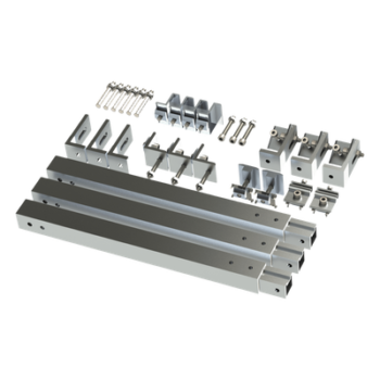 Caja de accesorios de aluminio  anodizado para montaje VEKTOR8R2700 , arreglo 1X2para techo