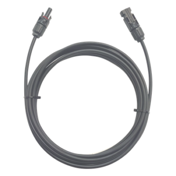 Cable Fotovoltaico / 1 metro / Color Negro / Calibre 10 AWG / Terminal MC4-Macho y Hembra en  ambos extremos