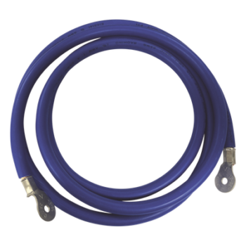Cable para Baterías,  2.2 m Azul Calibre 2 AWG con Terminales de Ojo en Ambos Extremos