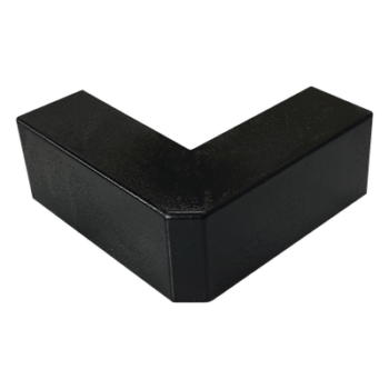Esquinero Exterior Color Negro de PVC Auto Axtinguible, Para Canaleta TMK-1720-N-CC (5210-02003)
