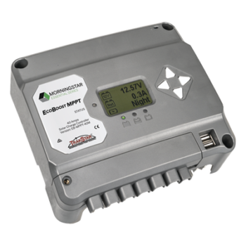 Controlador de Carga Solar MPPT EcoBoost 40 A / Pantalla LCD / 12V y 24V / 2 Puertos USB 3A / Control de Iluminación